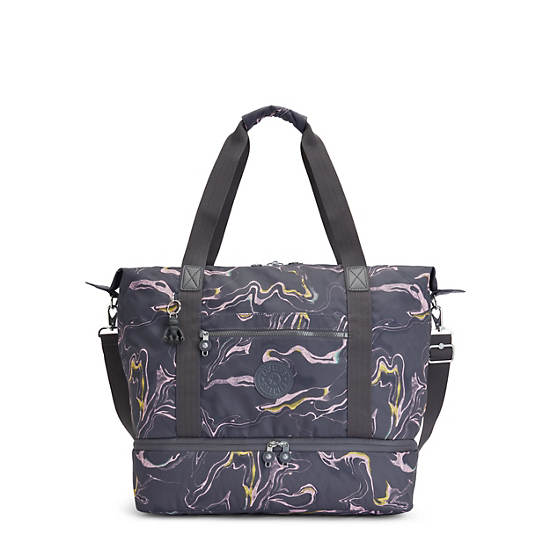 Kipling Art M Weekender Printed Hordtáskák Szürke | HU 1758IL